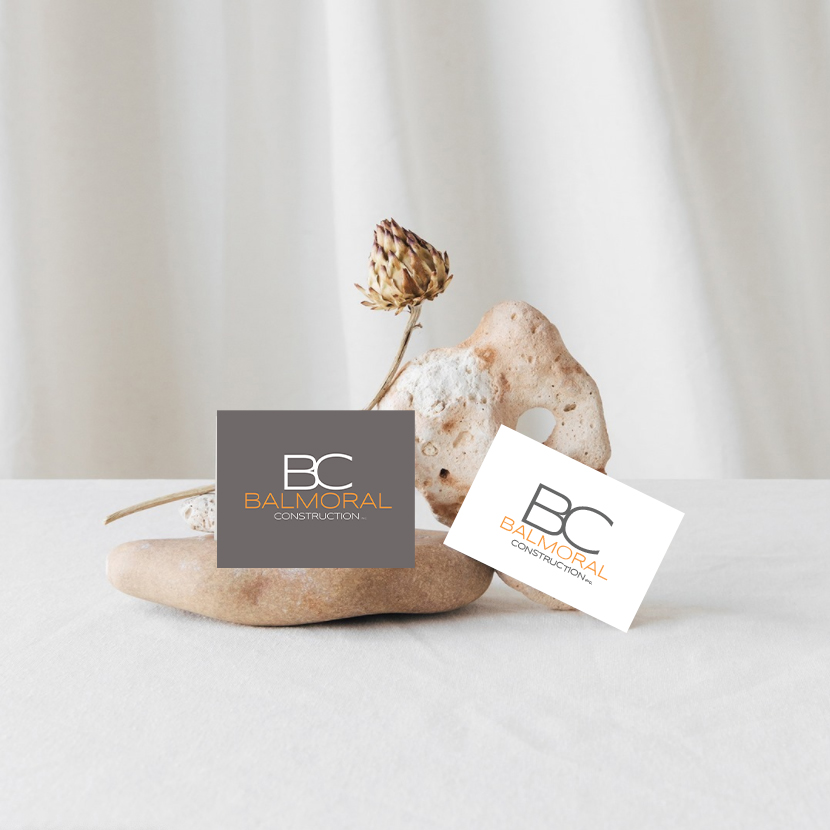 Sea Salt Web Design Logo design for Balmoral Construction Whistler Canada business cards