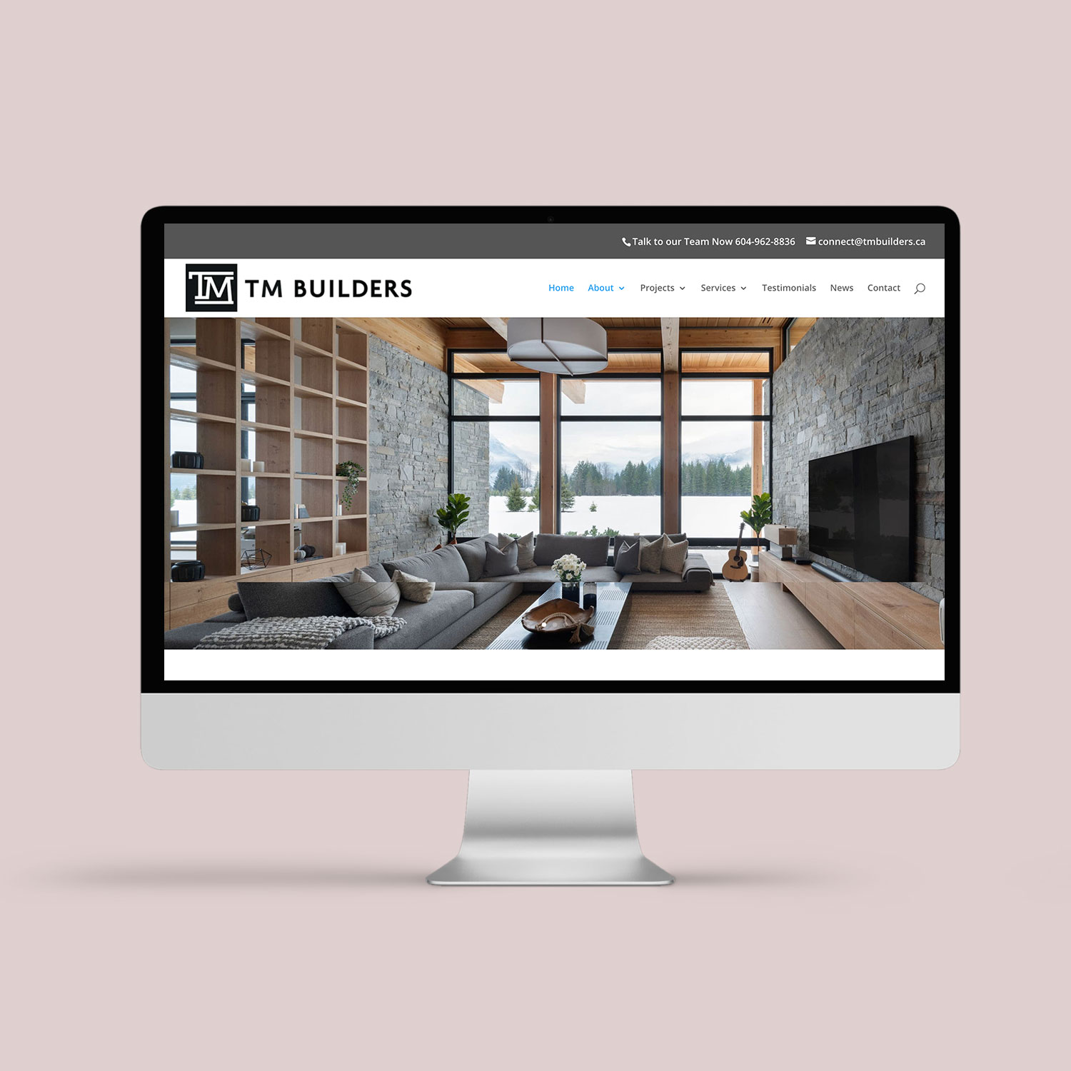 Sea Salt Web Design Sydney website for building company TM Builders Canada