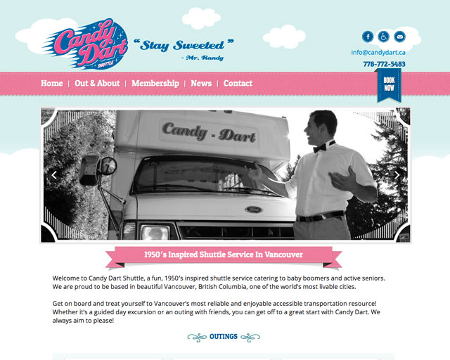 Sea Salt Web Design Candy Dart Shuttle Vancouver