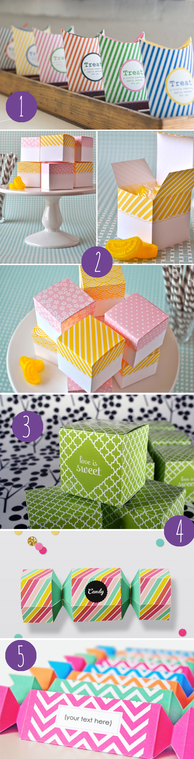 free printable favor boxes for Valentines Day candy