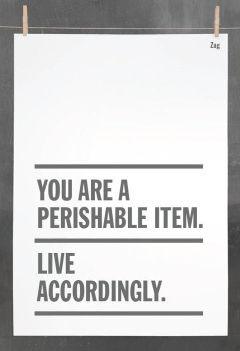 Inspirational Motivation quote perishable item Sea Salt Web Development