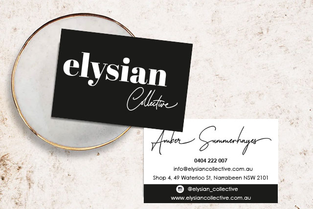 Sea Salt business card design Narrabeen retail