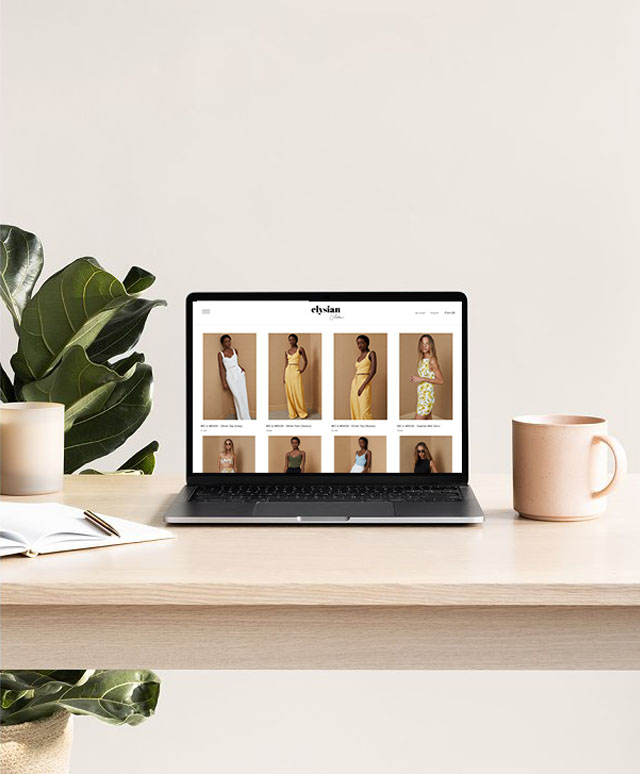 Sea Salt Web design Sydney retail Shopify ecommerce laptop