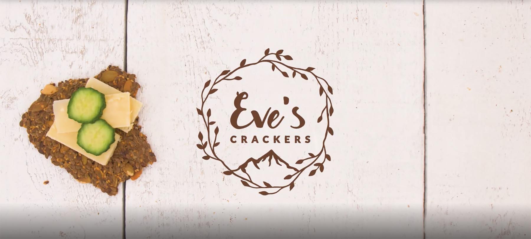 Sea Salt logo design Sydney food packaging for Eves Crackers northern Beaches