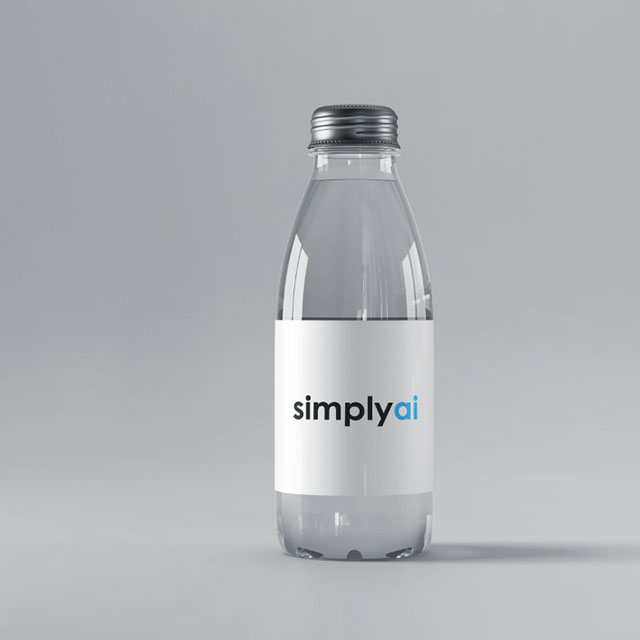 Sea Salt Web Sydney packaging design SimplyAI water bottle
