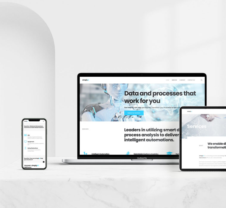 Sea Salt Web Sydney Web Design SimplyAI Corporate Website