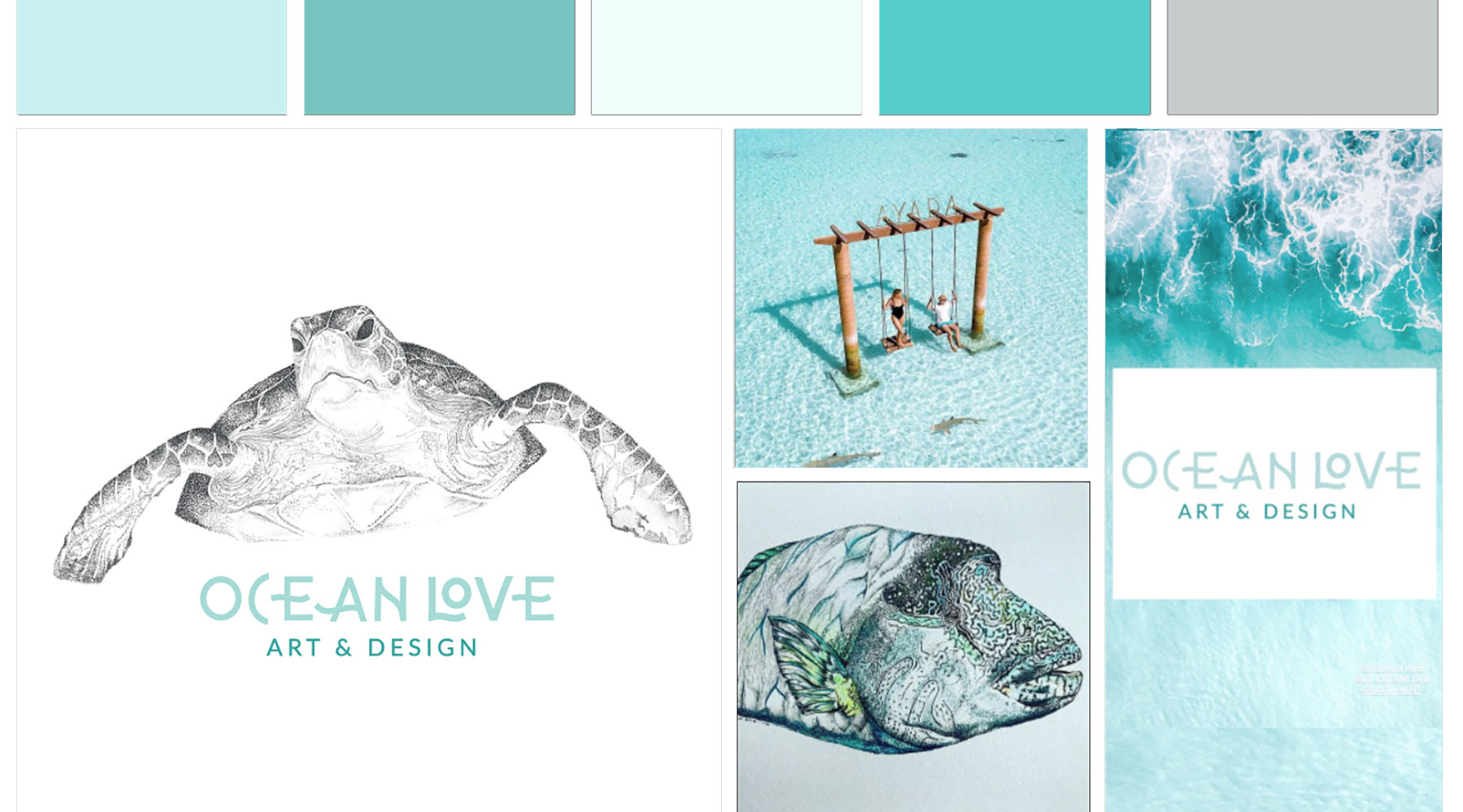 Sea Salt web design Sydney logo design branding Ocean Love Art Northern Beaches