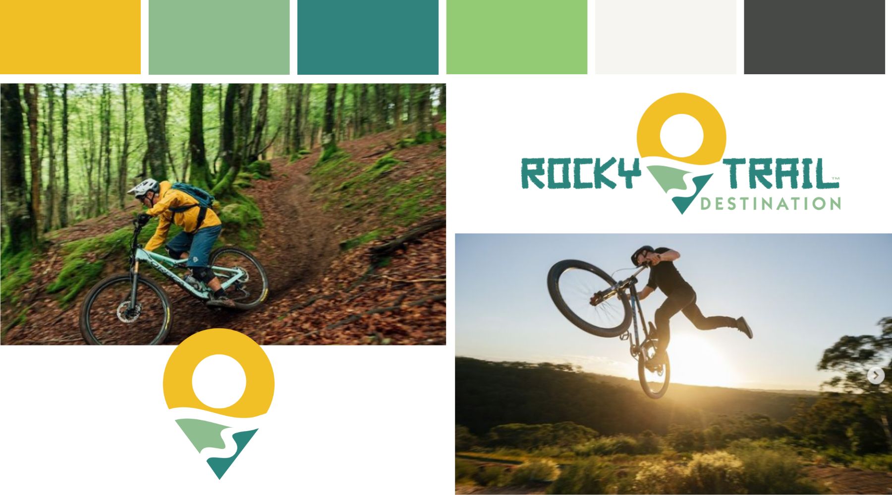 Sea Salt Web Development & Design Logo design for Rocky Trail Destination mountain biking Sydney eco tourism