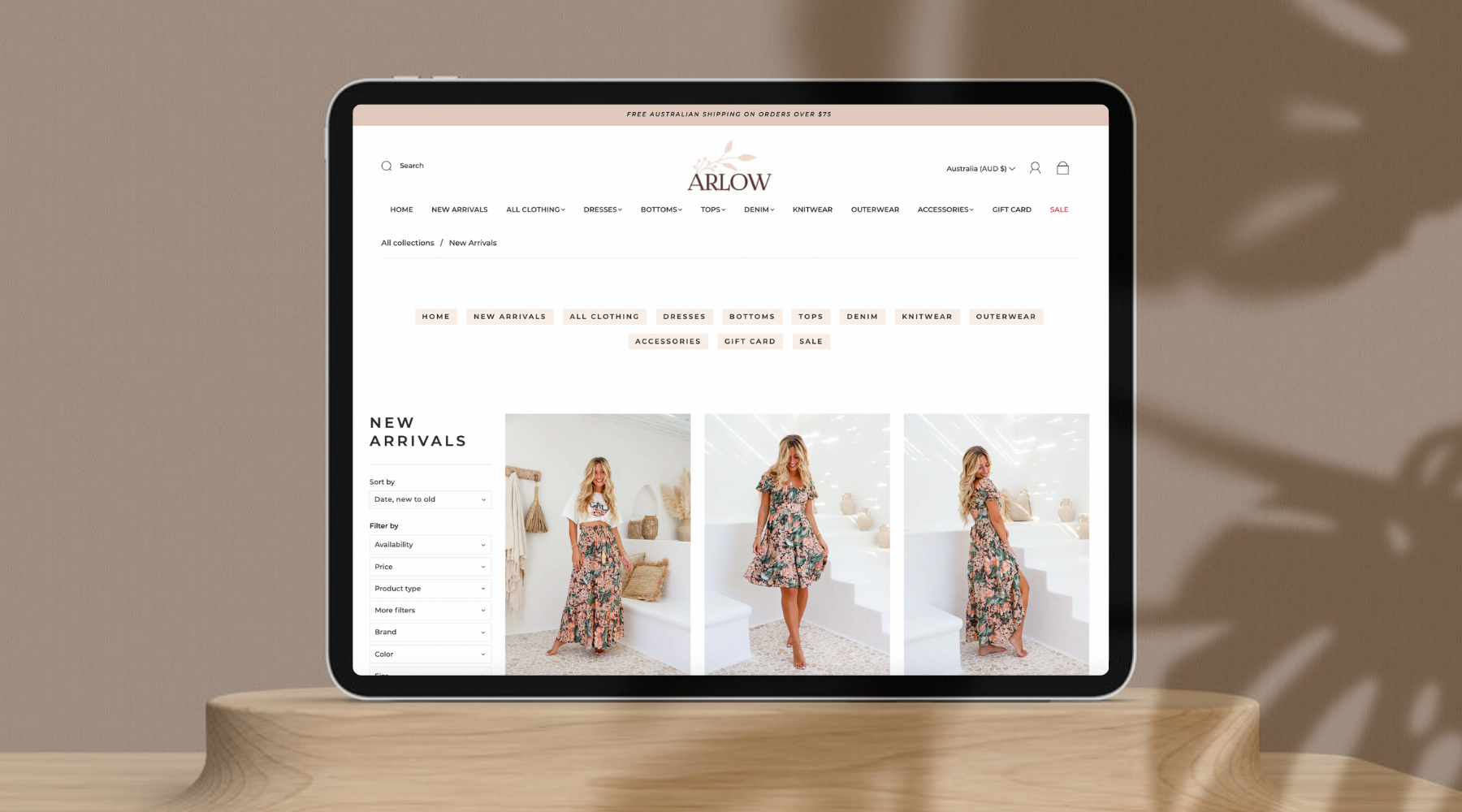 Sea-Salt-Web-design-Sydney-Arlow-clothing-e-commerce-website-SEO